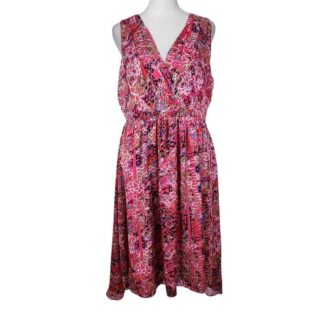 Cynthia Rowley Pink Fit and Flare Dress Size 10 Wedding Guest Dress